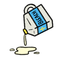 bleach spilled on carpet